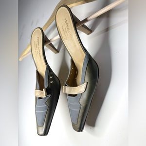 Martini Chic Leather Mules